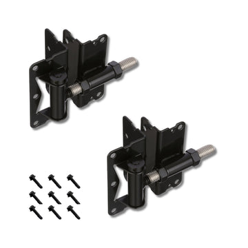 Self-Closing Gate Hinge for Aluminum Gate | Powder-Coated Stainless-Steel Hinge | Horizontal Adjustable | Heavy-Duty