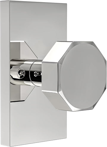 Polished Chrome Interior Door Knob Passage Door Handles for Hall and Closet