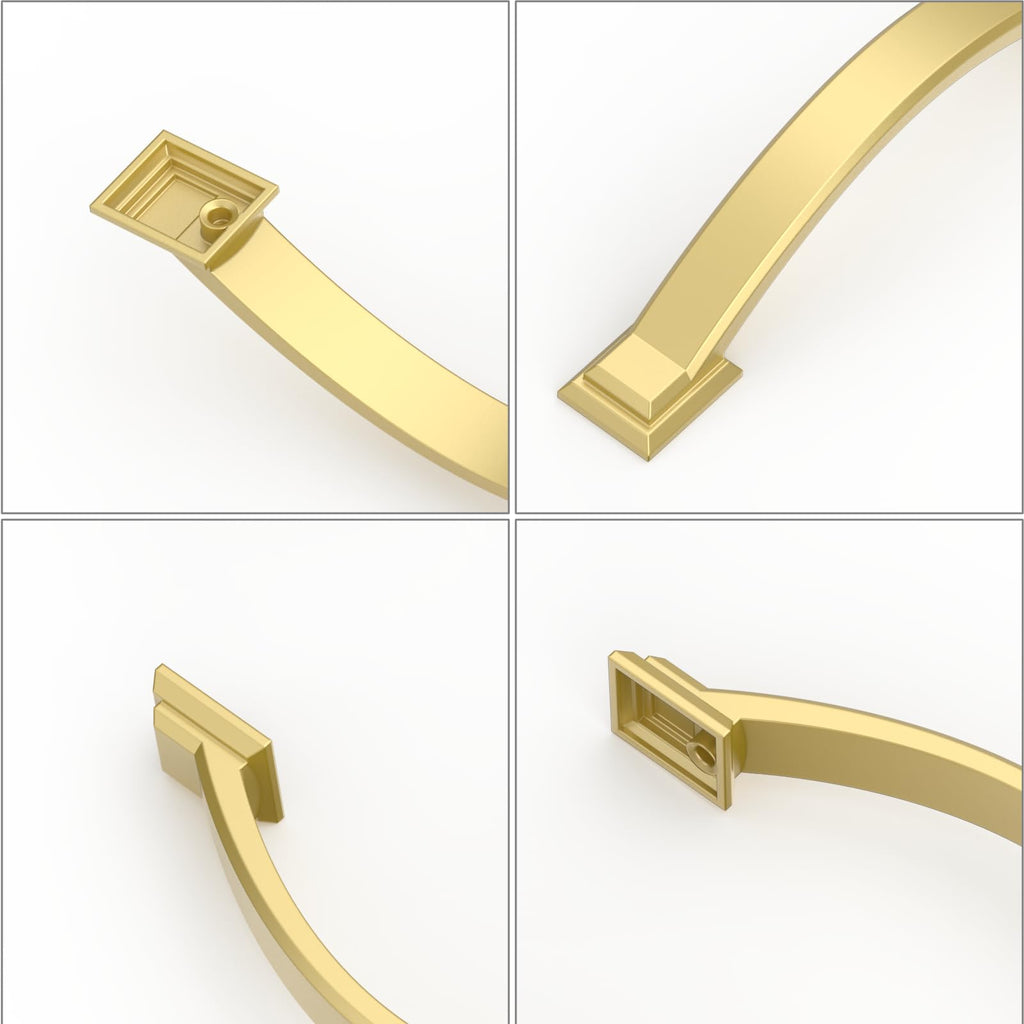 10 Pack 3.75 Inch Cabinet Handles Gold Cabinet Pulls