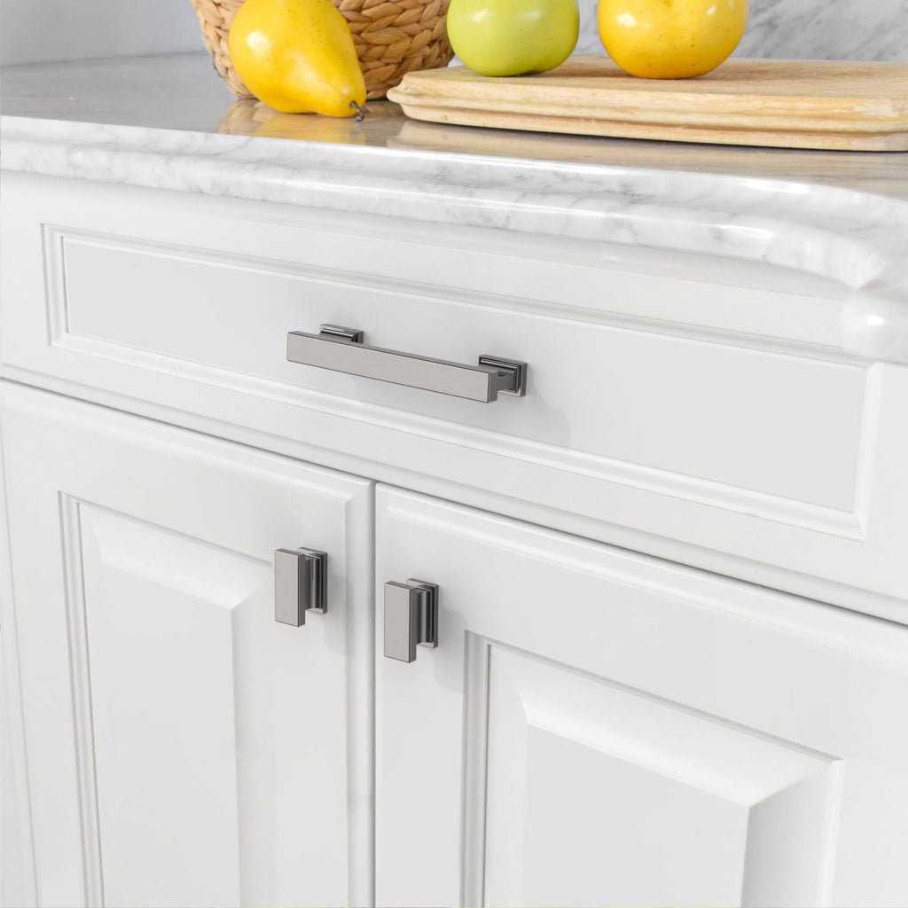 10 Pack Brushed Black Nickel Cabinet Pulls 3.75"