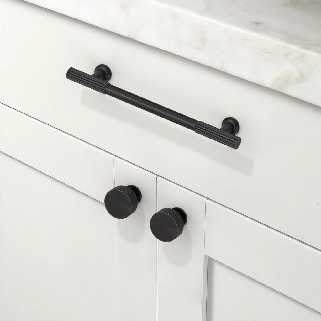 10 Pack Oil Rubbed Bronze Kitchen Cabinet Knobs Cabinet Pulls Drawer Knobs Cabinet Hardware Zinc Knobs for Drawers