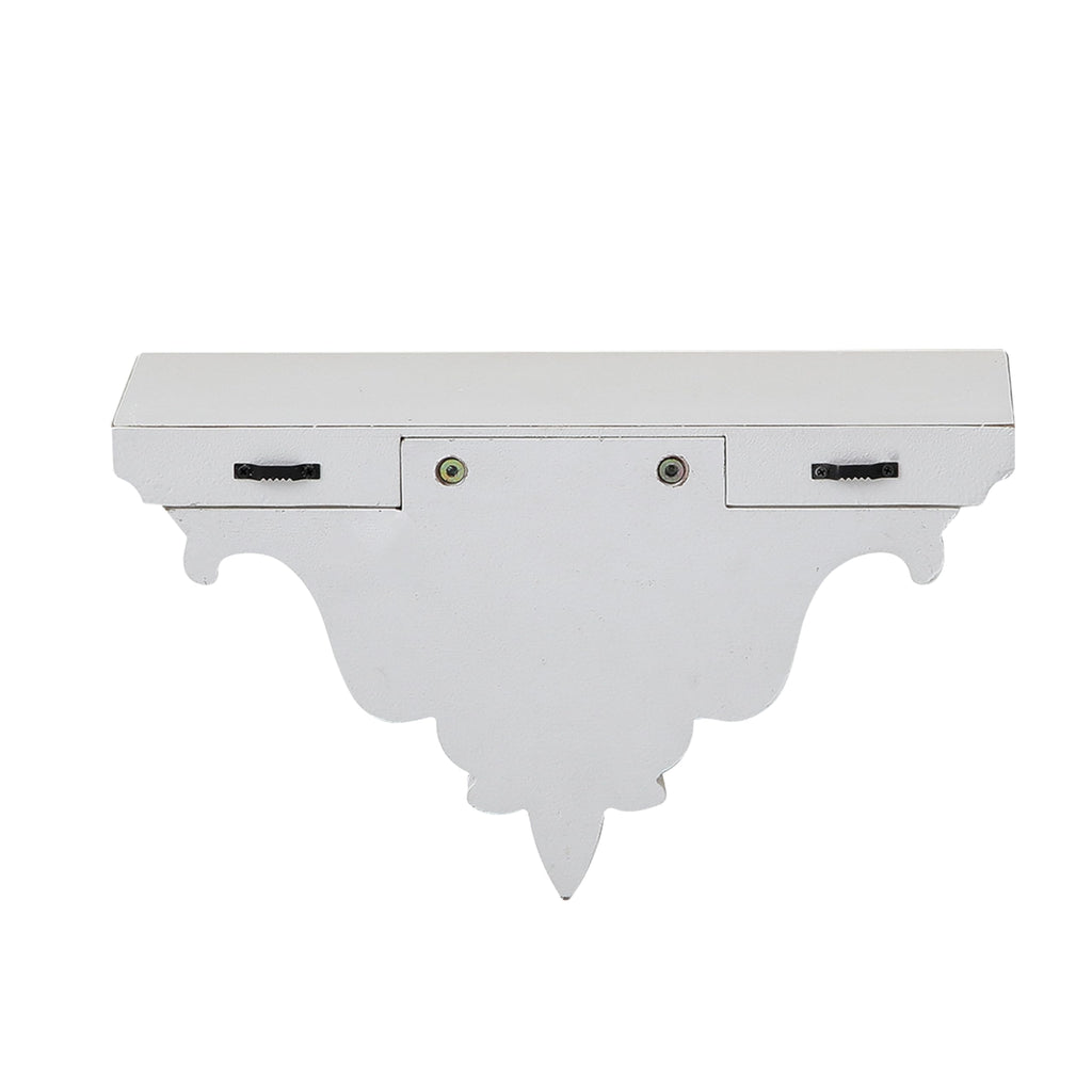 French Wooden Shelf for Wall, 14 Inch Long Floating Shelf