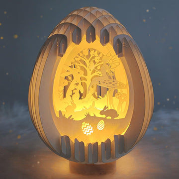 Light Up Easter Egg Bunny Decor with USB Charging