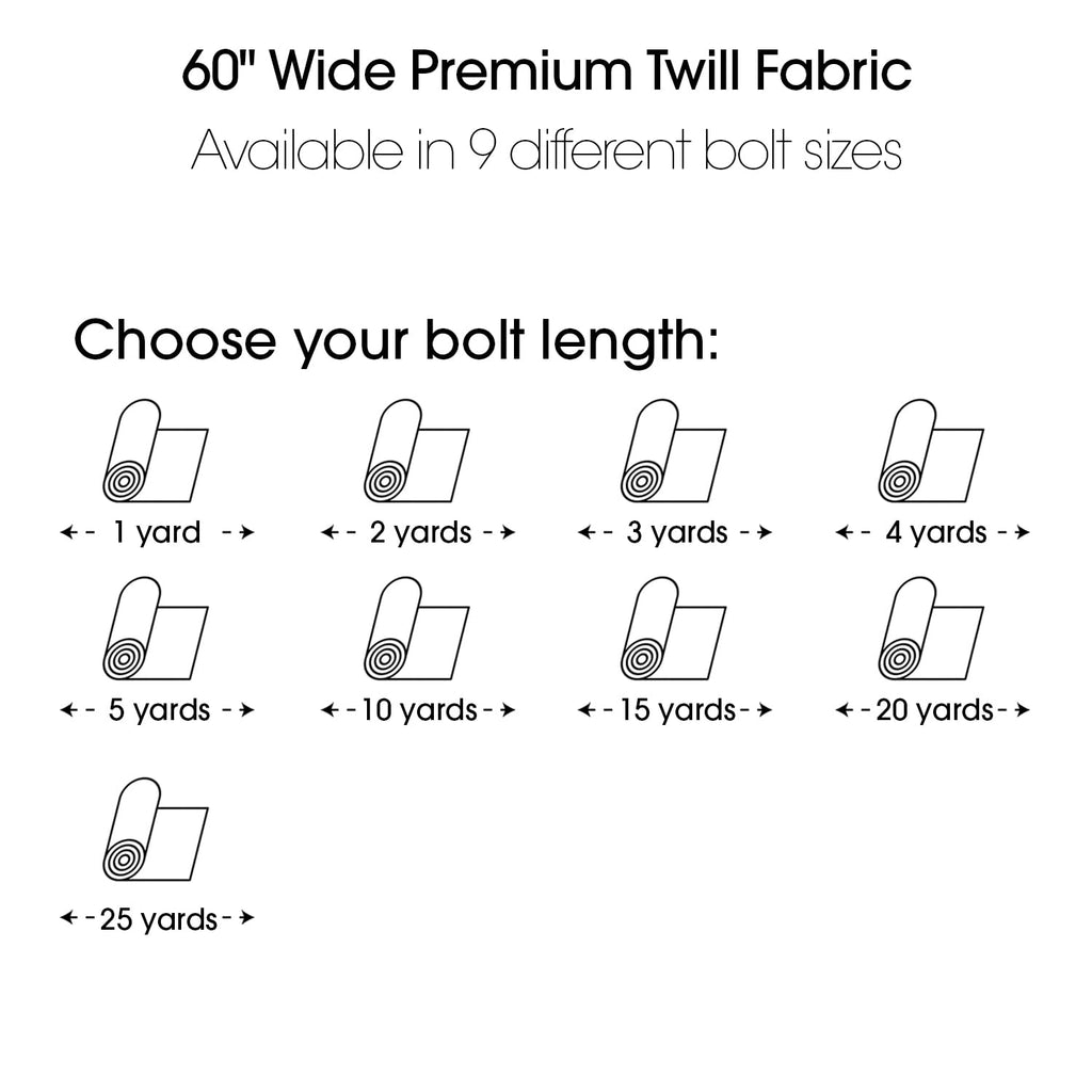 Textiles 2 Yard Bolt Olive Twill Fabric