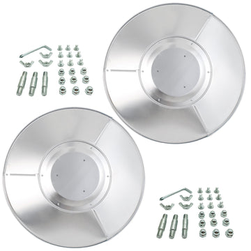 2 Units Patio Heater Reflector Shield, Aluminum Heat Reflector Shield Top for Propane Outdoor Heaters, Dome