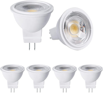 MR11 LED Bulb 3W 12V AC/DC Low Voltage LED Spotlights,GU4 Bi-Pin Base 25W Halogen Equivalent 270lm for Landscape
