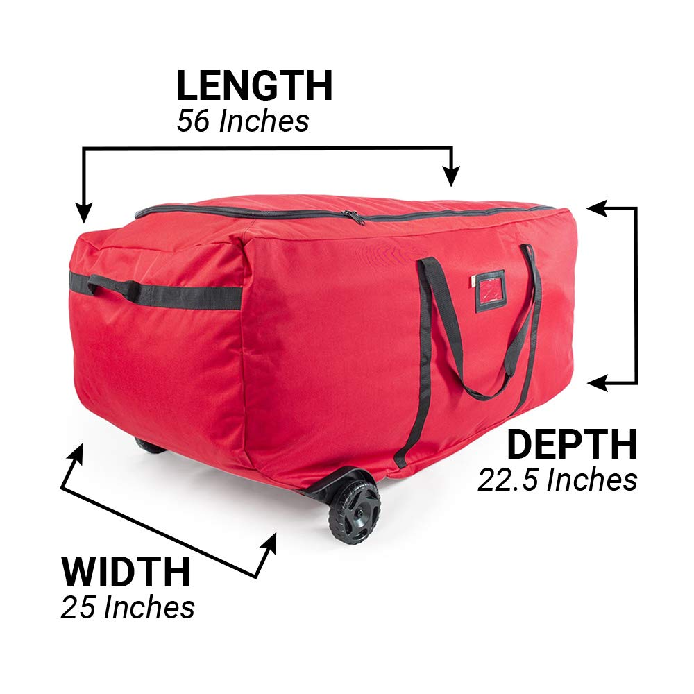 EZ Roller 9 Foot Christmas Tree Storage Bag with Wheels, Rolling Duffle Bag