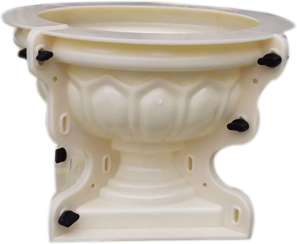 ABS Mold for Classical Pedestal Planter - Reusable Flower Pot Mold for DIY Concrete Garden Urn, Home Patio Balcony