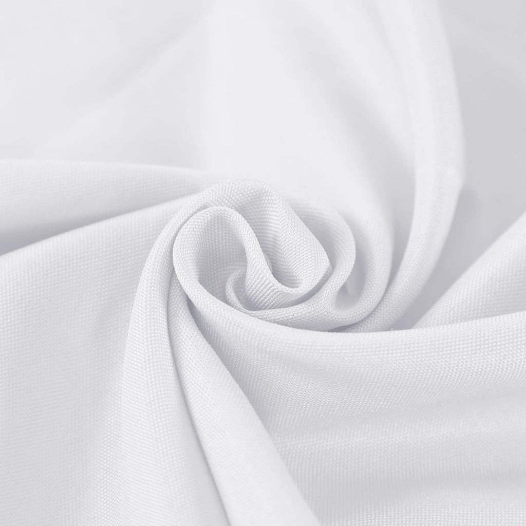 6 Pack Round Tablecloth, 120 Inch, Stain Resistant and Wrinkle Polyester Table Cloth, Fabric Table Cover Dining