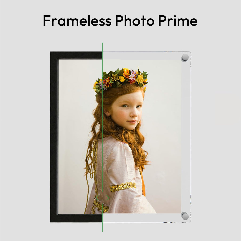 8x10 Clear Acrylic Picture Frame Floating Wall Mount 3 Pack