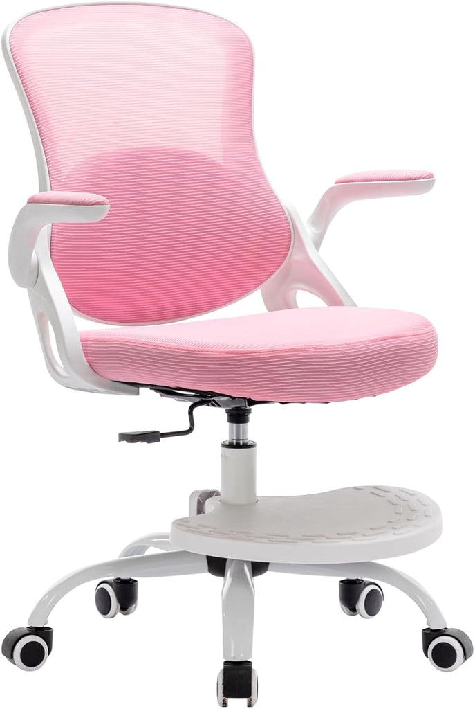 Kids Desk Chair,Ergonomic Study Chair with Adjustable Height,Swivel Mesh Desk Chair with Wheels,Home Office Chair