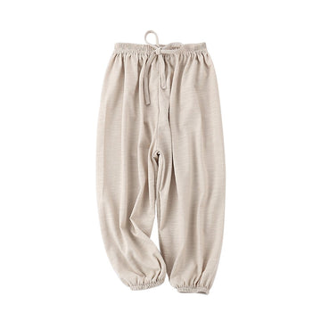 Baby Long Bloomers Soft Cotton Harem Pants for Boys Girls (US, Age, Beige)
