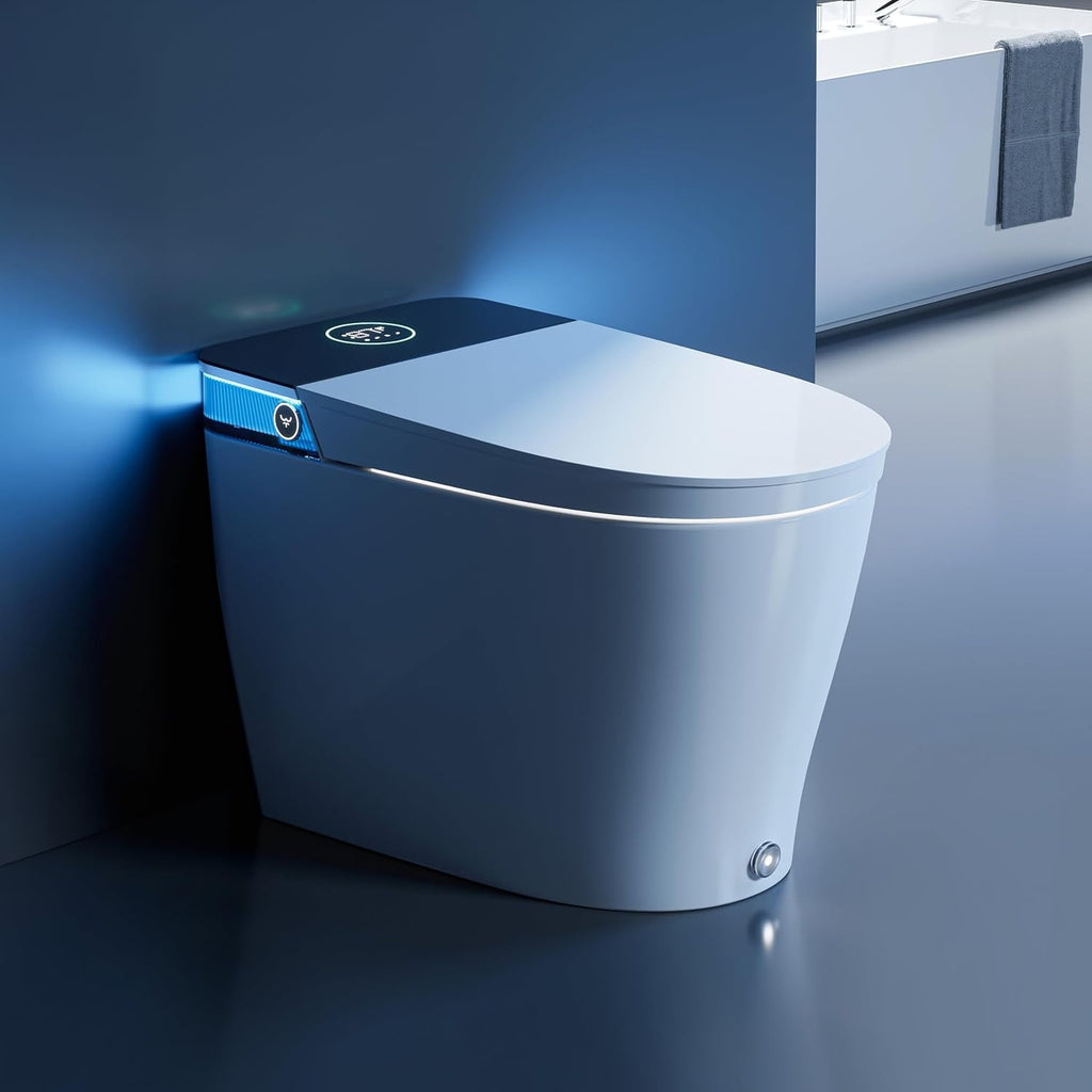 T38 Artistic Smart Toilet, Bidet Toilet with Powerful Flush, Auto Open/Close Lid, Instant Warm Water