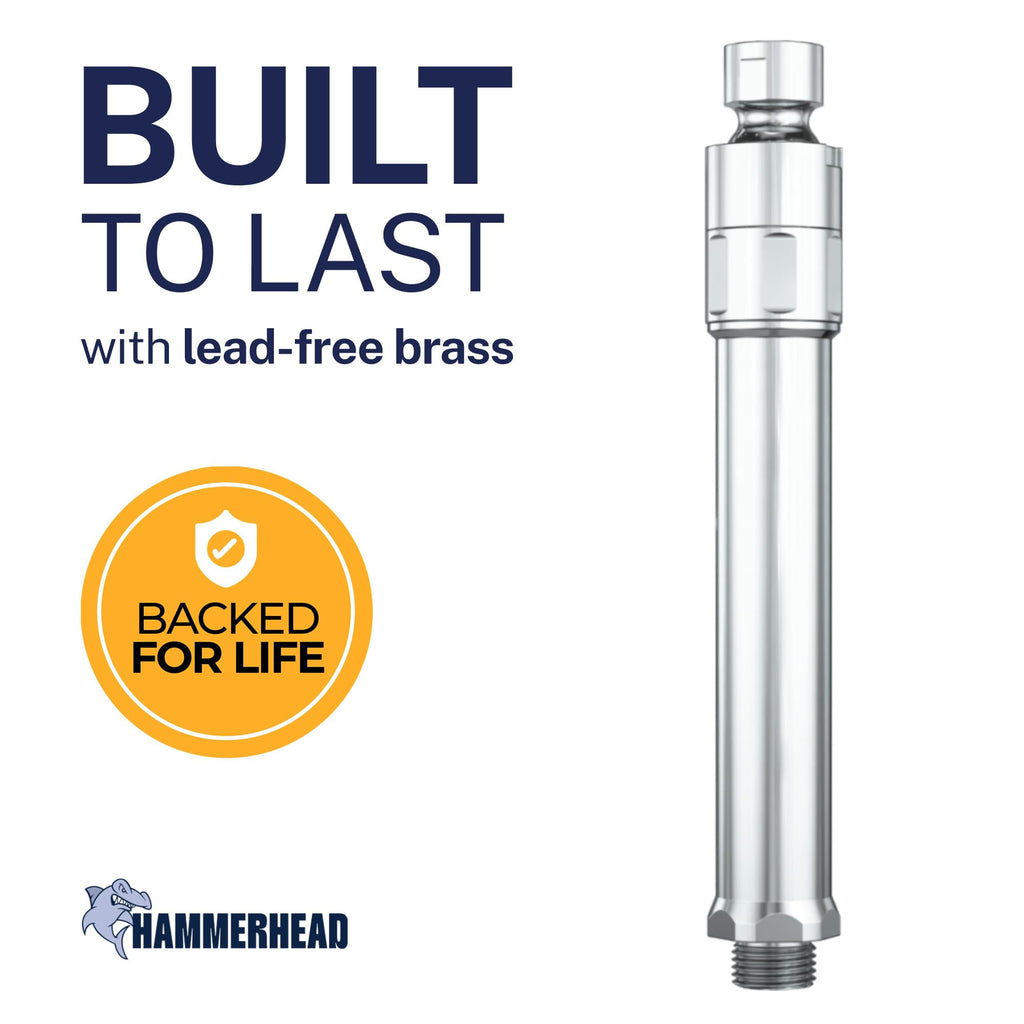 Metal Handheld Shower Head Filter Removes Chlorine & Chemicals