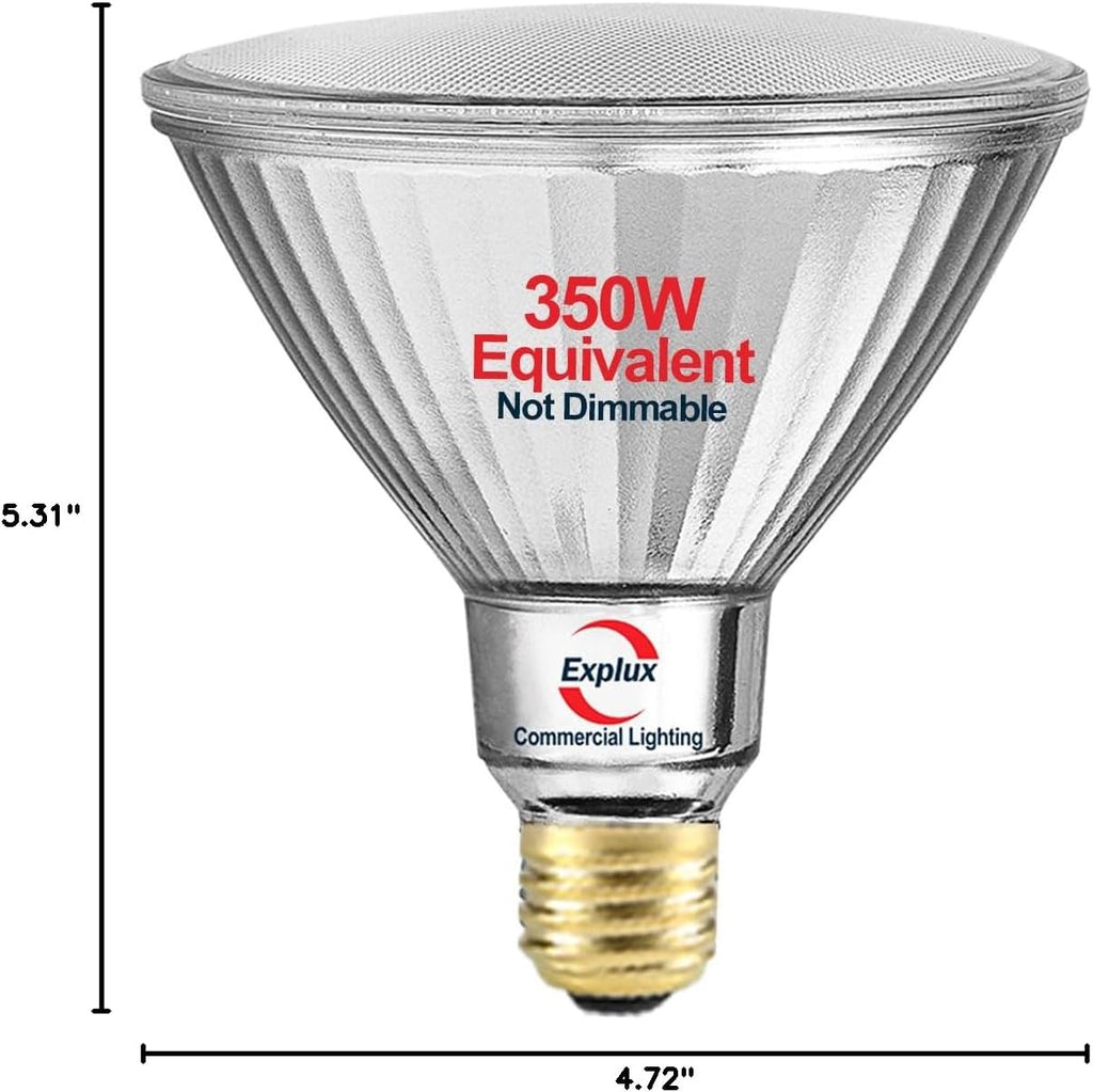 Ultra Bright PAR38 Outdoor Flood Light, 350W Equivalent, 5000K, 1-Pk