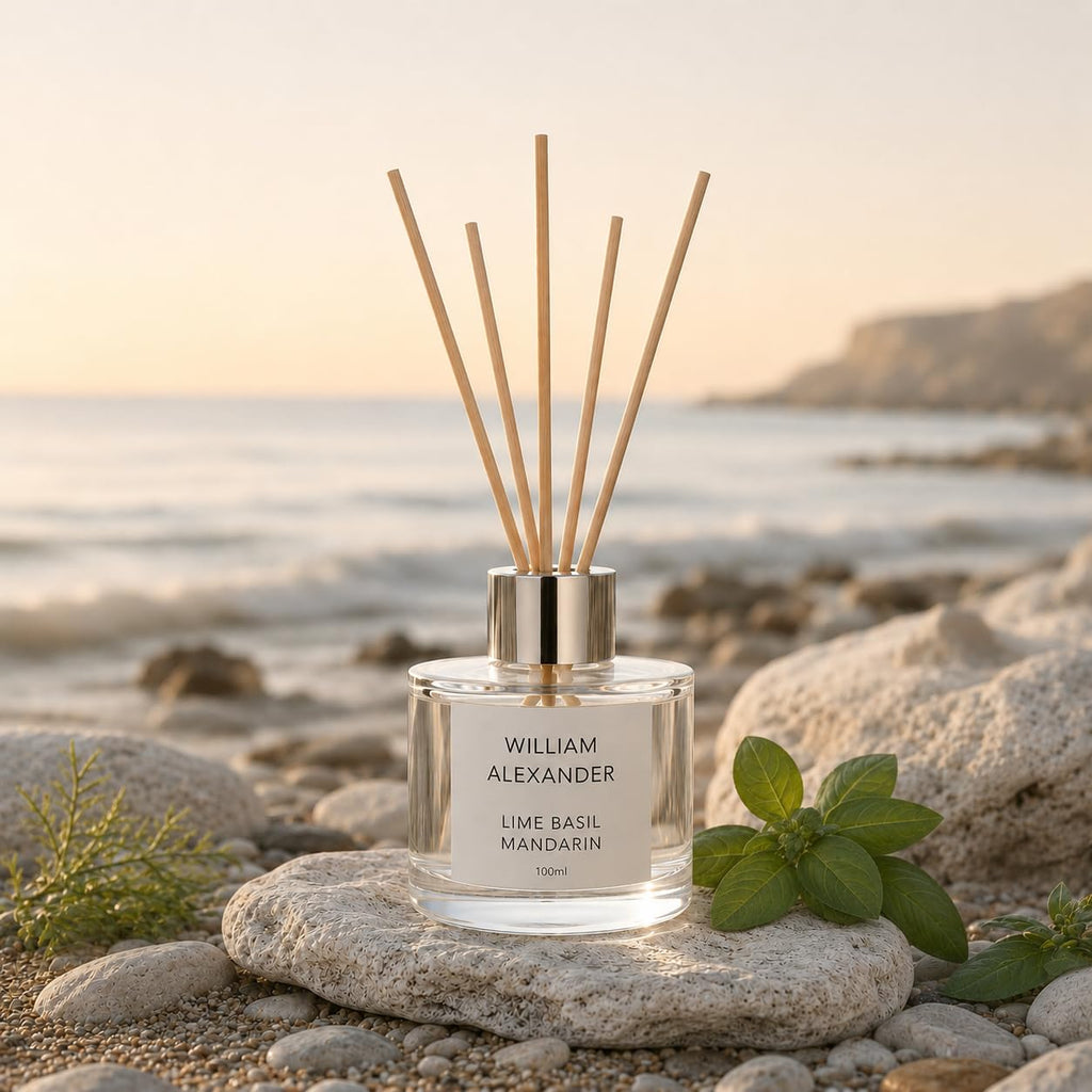 Lime Basil Mandarin Luxury Reed Diffuser Home Gift Set