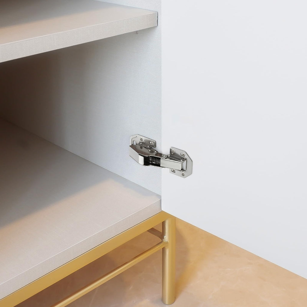 Hidden Cabinet Hinges, Concealed Cabinet Hinges Soft Close, 4 Pack