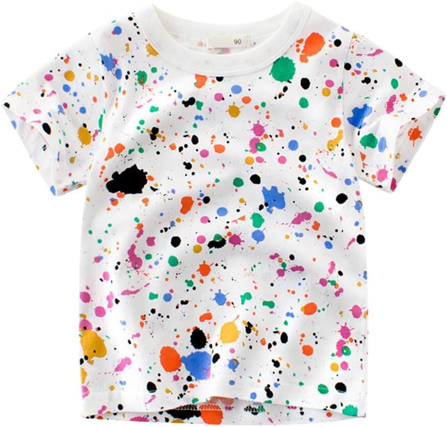 Boys' Pack Excavator Short Sleeve Crewneck T-Shirts Top Tee Toddler Boys' Value Pack Cotton T-Shirt