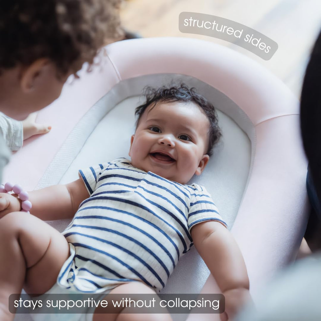 Lounger - Organic Cotton & Toxin-Tested Fabrics, 360° Breathable 3D Mesh, Plant-Based Sorona Core, CPSC Compliant