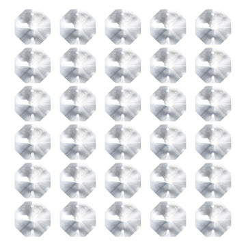 K9 Crystal Octagon Beads 2 Holes Pendants 28mm Clear 30Pack