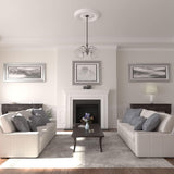 35 1/8"OD x 4 7/8"ID x 2 1/2"P Viceroy Ceiling Medallion (Fits Canopies up to 4 7/8")