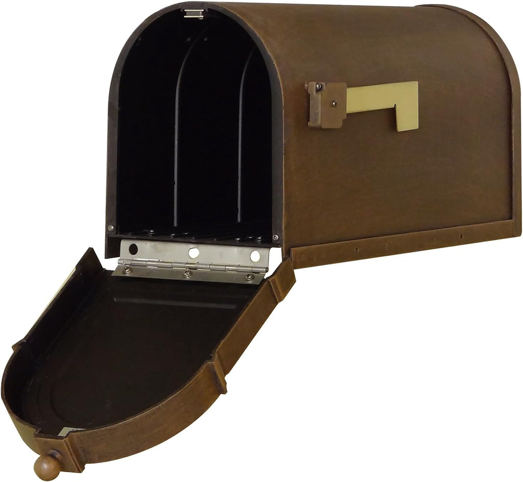 Berkshire Curbside Mailbox - Copper Aluminum Mailbox for Post Mount