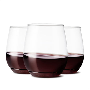 POP 14oz Vino SET OF 24, Premium Quality, Recyclable, Unbreakable & Plastic Wine Glasses