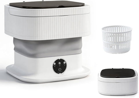 Portable Washing Machine, Mini Washer, 18L Upgraded with Spin Basket, Foldable Design Ideal for Apartment, portable