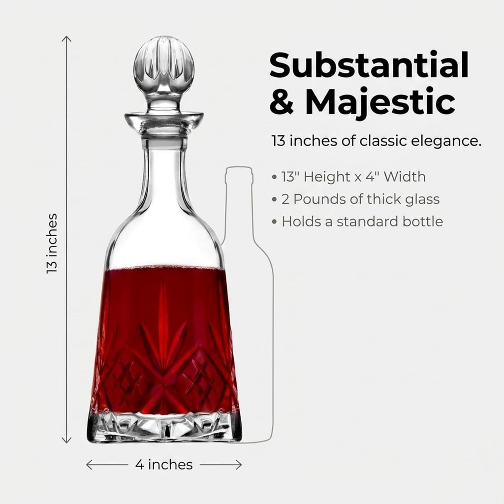 Wine Decanter, Whiskey Decanter, Dublin Crystal Collection