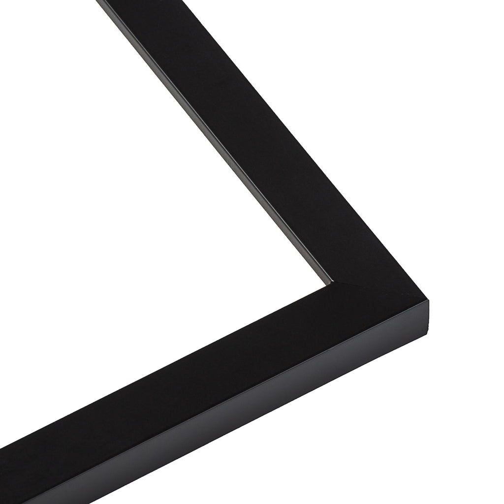 46x25 Frame Black Picture Frame - Complete Modern Photo Frame Includes UV Acrylic Shatter Guard Front, Acid Free Foam