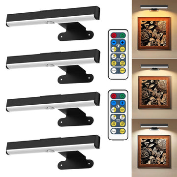 Wireless Picture Light with Remote,Battery Operated Wall Sconces