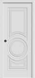 Sliding Pocket Door 36 x 84 inches | LUX 7855 White Enamel | Kit Rail Hardware | Solid Wood Interior
