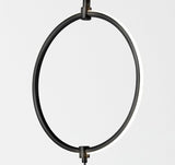 Nova Modern Floor Lamp Matches Living Room Décor - Contemporary Arc Tall Lamp with 3-Circle Ring-Style Pendant