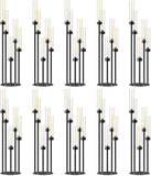35inch 10pcs Black Candelabra Centerpieces for Tables 5 Arms Wedding centerpieces for Decorations