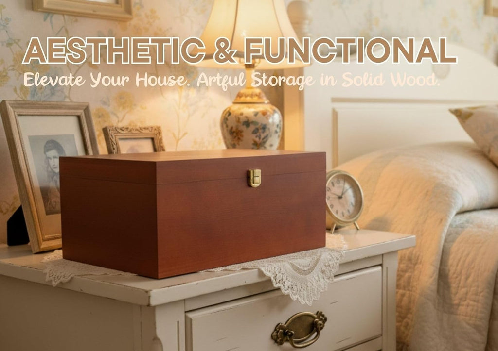 Keepsake Box Tree of Life Gifts for Women, Wooden Storage Boxes, Decorative Organizer with Lid for Memory Treasure