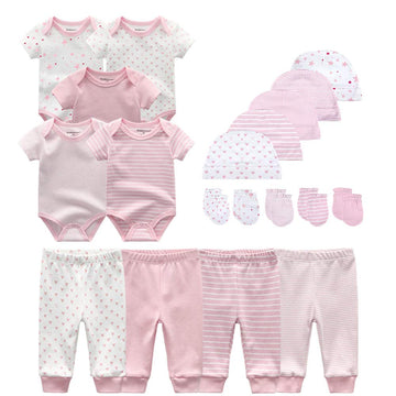 Unisex Baby Layette Essentials Giftset Clothing Set 19-Piece For Newborn Baby
