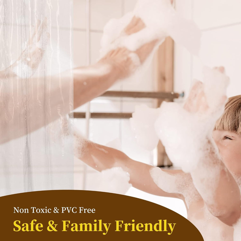 Super Long Shower Curtain Liner, Frost, 72x108