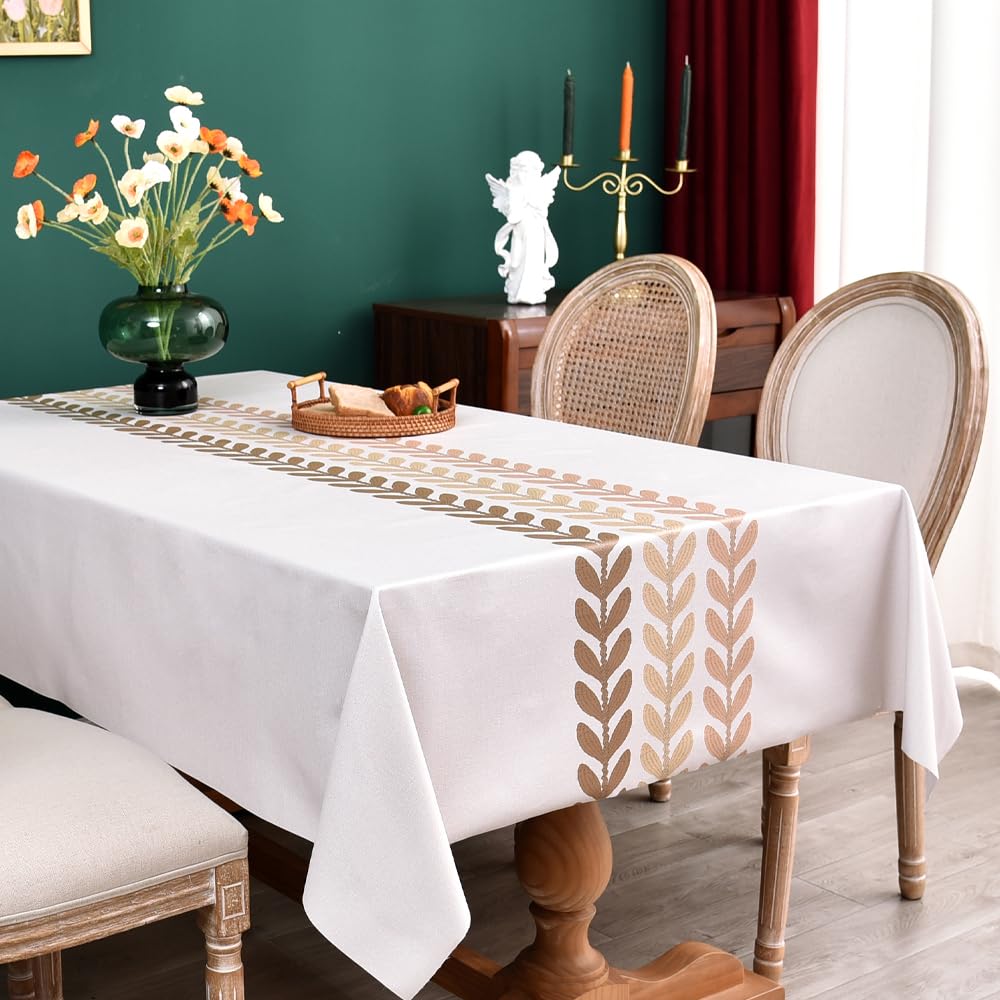 Heavy Duty Vinyl Tablecloths for Rectangle Tables 70x55
