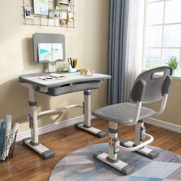 Kids Desk and Chair Set Children School Study Desk for Boys Girls