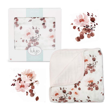 Baby Quilt Blanket| Unisex Softest Bamboo Viscose Muslin Quilt Blanket with Jersey Trim| Neutral Receiving Blanket