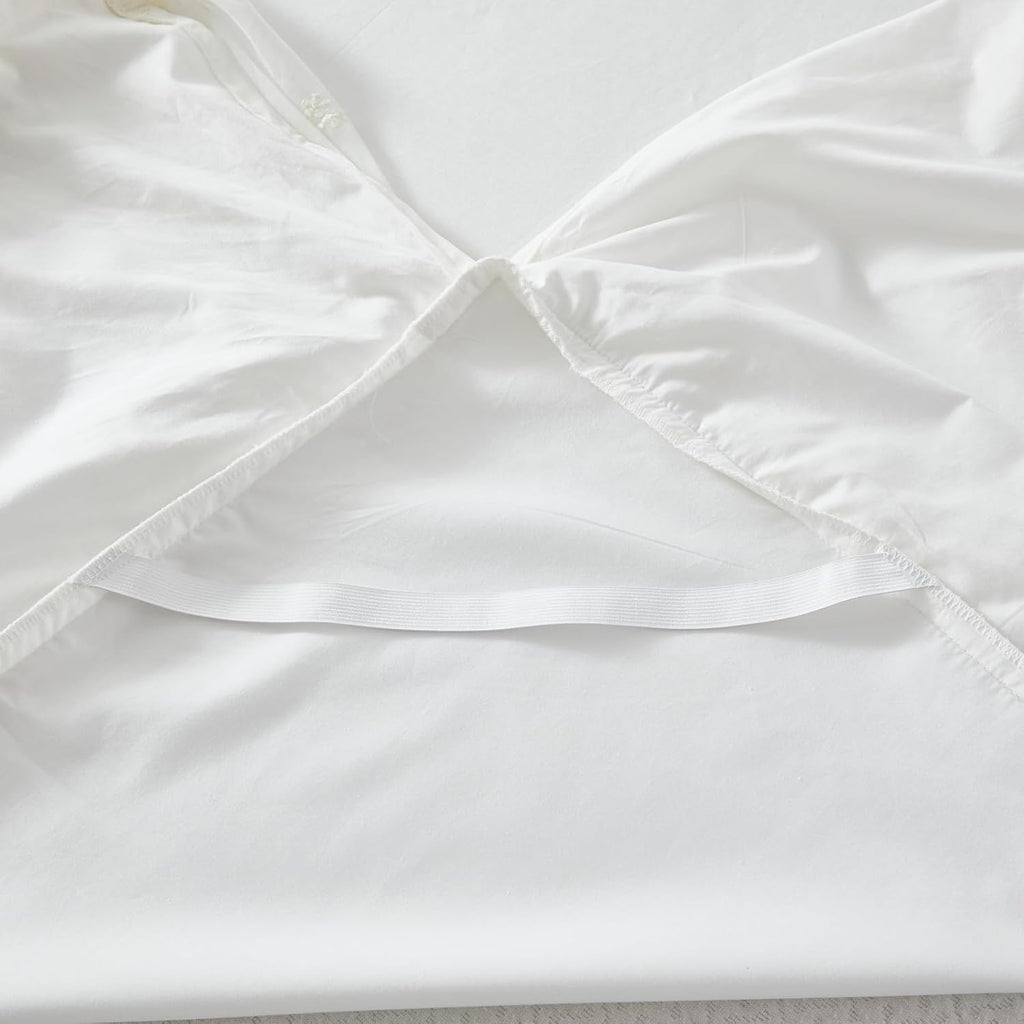 Luxury Ivory White Lace Bed Skirt Queen Size Split Corners Romantic Vintage Girls Bed Cover Dust Ruffle Bed Skirts 18