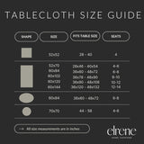 Home Fashions Villeroy & Boch Classic Embroidered Border Tablecloth - Elegant Table Cover for Dining