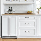 24 Inch Wine and Beverage Refrigerator - Panel Ready Fridge, 60 Can & 20 Bottle 