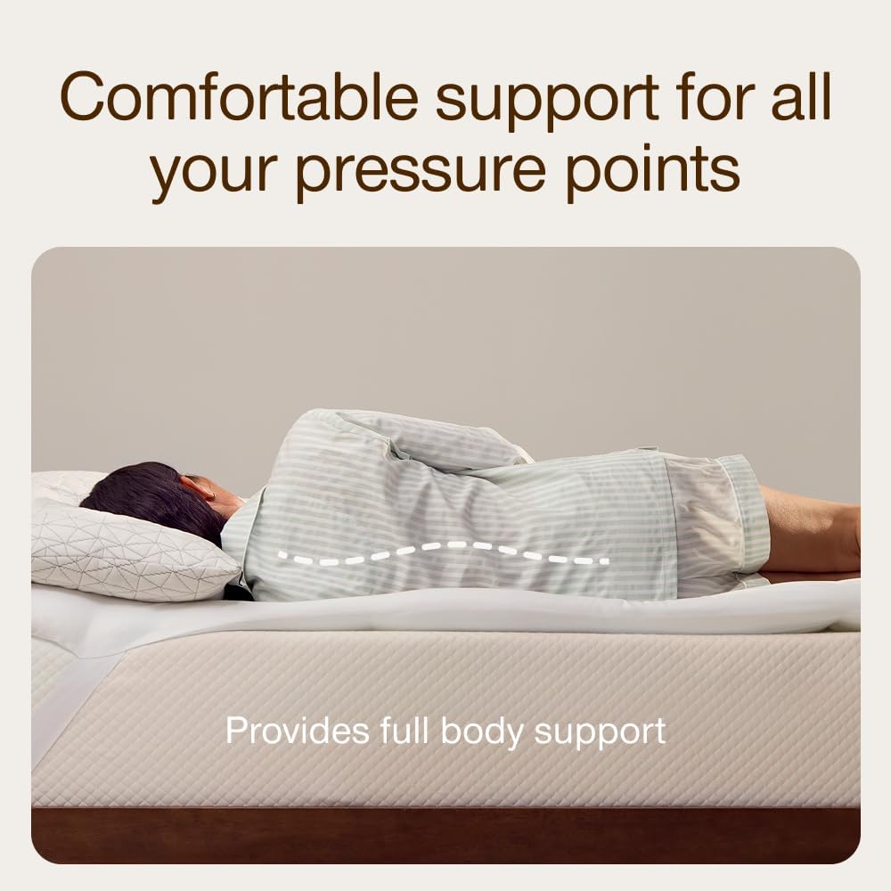Home Goods Essence Down Alternative Mattress Topper Queen, Plush 2-Inch Gusset and Baffle Box Design for Even Support