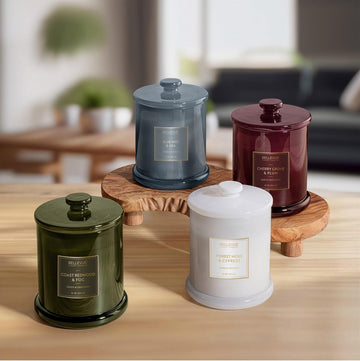 Luxury Glass Jar Candles 11 oz, 4-Pack - Set of 4