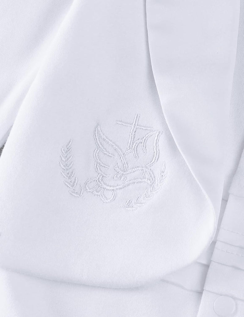 Baby Boy Baptism Outfit Infant Christening Tuxedo White