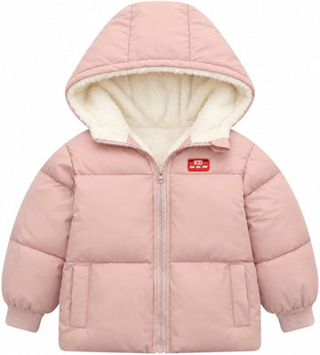 Baby Toddler Hooded Winter Coat Fleece Lined Puffer Jacket