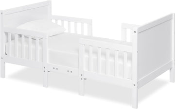 Hudson 3-in-1 Convertible Toddler Bed, 4 Safety Guard Rails, Low-to-Floor Design, Greenguard Gold & BSA Certified