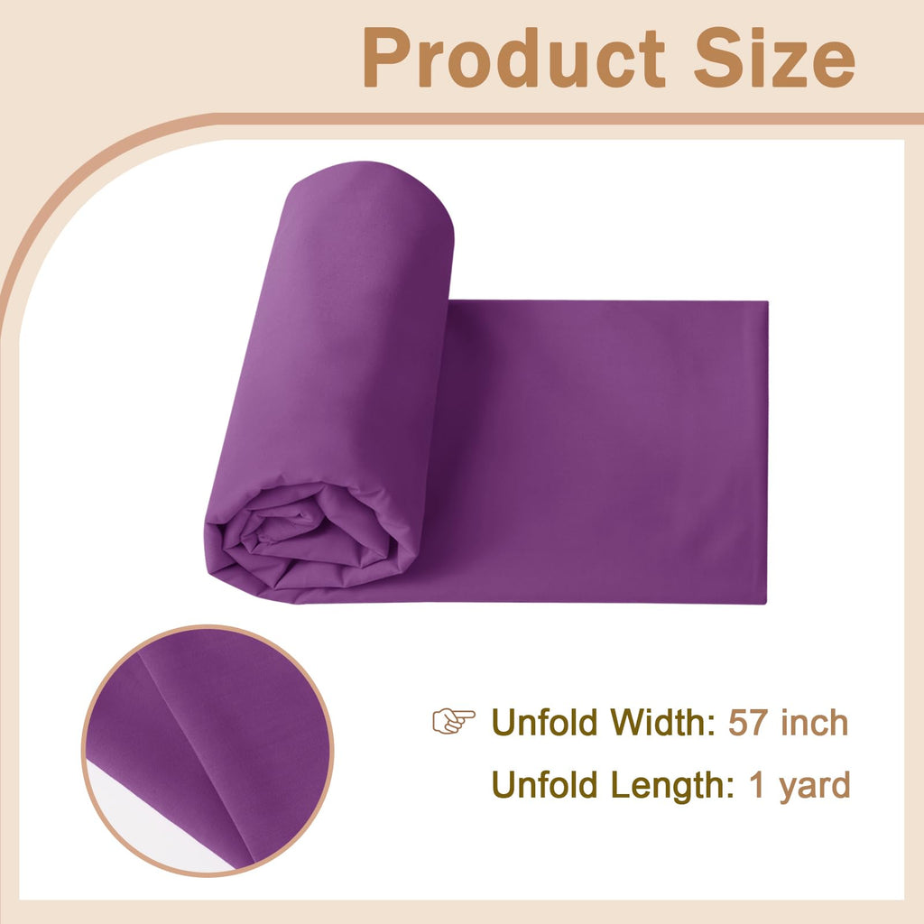 Cotton Polyester Broadcloth Fabric 57" Wide by The Yard Soft, Lightweight & Breathable Material for Sewing, Lining