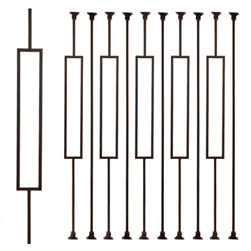 Oil Rubbed Copper Staircase Balusters - 1/2inch x 44inch, Metallic Railing with Distinctive Shine and Textured